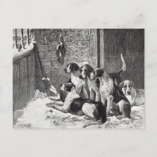 Cartão Postal De Festividades A Christmas Carol, from 'Leisure Hour', 1888