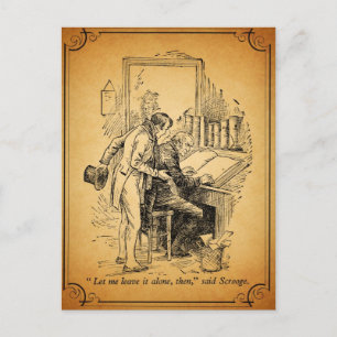 Cartão Postal De Festividades A Christmas Carol: Leave It Alone