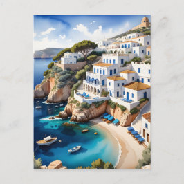 Cartão Postal De Festividades A costa de Ibiza abriga muitos gregos lindos vi