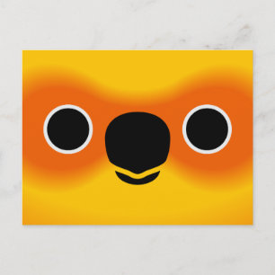 Cartão Postal De Festividades A face de uma Conura do Sol