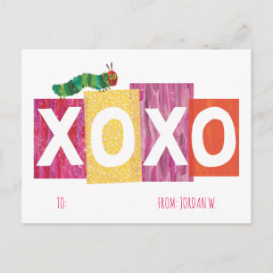 Cartão Postal De Festividades A Grande Fome Lagarta   XOXO