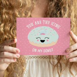 Cartão Postal De Festividades A Içar À Minha Rosquinha Dia de os namorados Engra