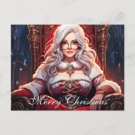 Cartão Postal De Festividades A irmã mais sensual do Papai Noel - Feliz Natal 03