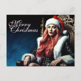 Cartão Postal De Festividades A irmã mais sensual do Papai Noel - Feliz Natal 03