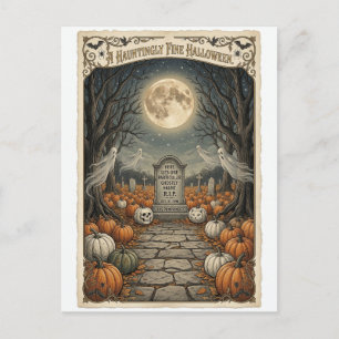 Cartão Postal De Festividades A Lenda de Silas Pumpkinseed