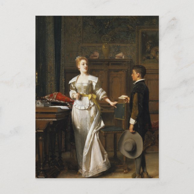 Cartão Postal De Festividades A letra dos namorados (Frente)