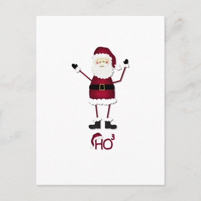 Cartão Postal De Festividades A matemática do papai noel (Frente)