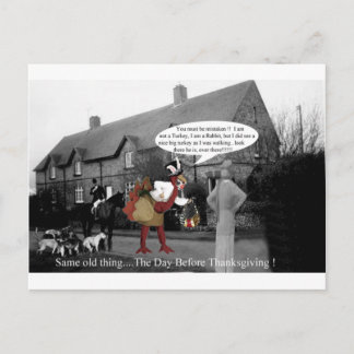 Cartão Postal De Festividades A mesma coisa no dia anterior à Ação de Graças...
