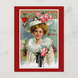 Cartão Postal De Festividades A meus namorados do Victorian
