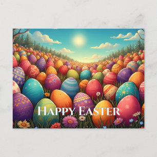 Cartão Postal De Festividades A Páscoa Mágica
