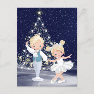 Cartão Postal De Festividades A Rainha da Neve e o Cavalier