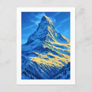 Cartão Postal De Festividades A Suiça Matterhorn