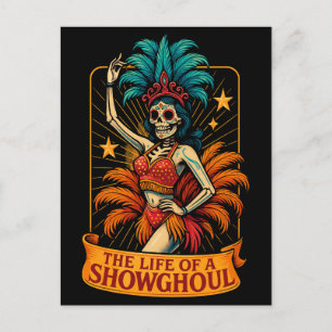 Cartão Postal De Festividades A vida de um Showghoul