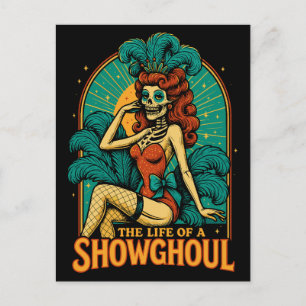 Cartão Postal De Festividades A vida de um Showghoul