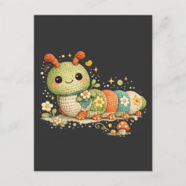 Cartão Postal De Festividades ABC 123 Batimento Cardíaco Divertido Crochet Lagar