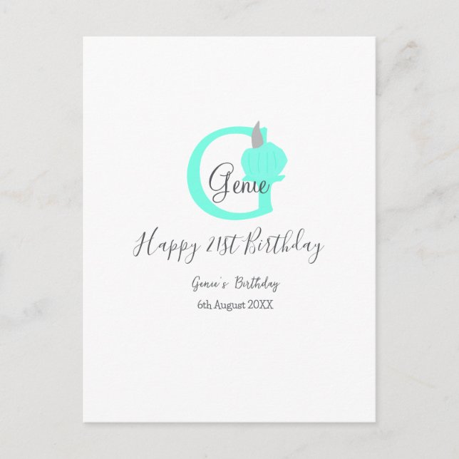 Cartão Postal De Festividades Abóbora verde outono 211 cinza pastel (Frente)