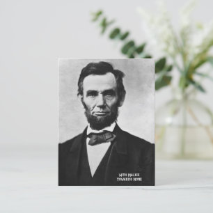 Cartão Postal De Festividades Abraham Lincoln - Com Malice Para Nenhum