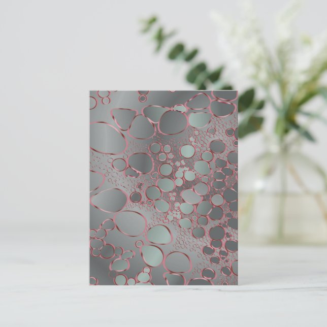 Cartão Postal De Festividades Abstrato digital work 3 (Em pé/Frente)