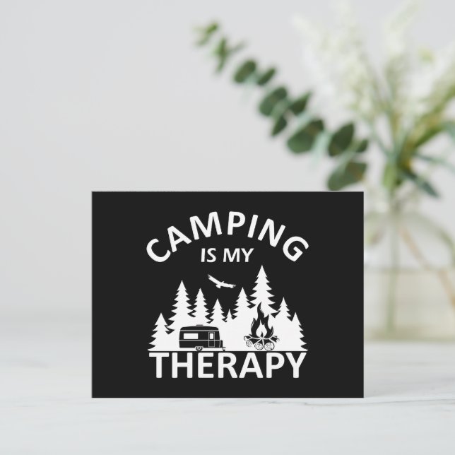 Cartão Postal De Festividades Acampamento é o meu slogan engraçado de acampament (Em pé/Frente)