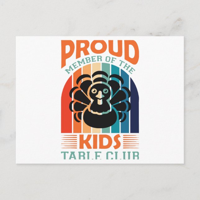 Cartão Postal De Festividades Ação de Graças (Frente)