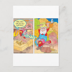 Cartão Postal De Festividades Ação de Graças à Turquia em Espera Ofertas e Camis