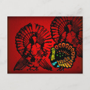Cartão Postal De Festividades Ação de Graças Abundante