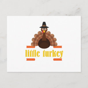 Cartão Postal De Festividades Ação de Graças para crianças feriado de turquia
