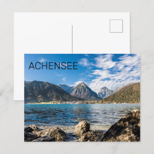 Cartão Postal De Festividades Achensee Tirol Retro Áustria Feriado Souvenir