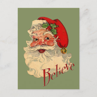 Cartão Postal De Festividades Acreditem em Papais noeis