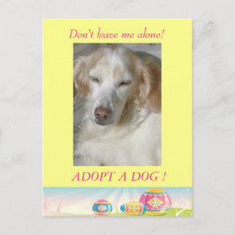 Cartão Postal De Festividades Adotar um Cartão-postal de Páscoa de Cachorro