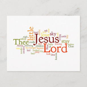 Cartão Postal De Festividades Afastado em uma canção de natal do comedoiro