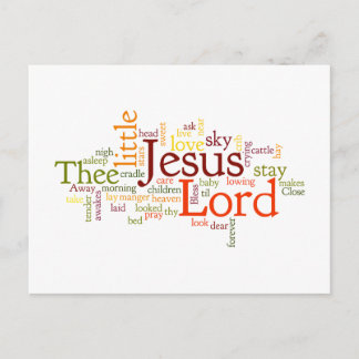 Cartão Postal De Festividades Afastado em uma canção de natal do comedoiro