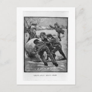 Cartão Postal De Festividades Afaste-Se! Vintage Victorian Christmas