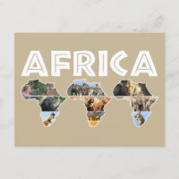 África — Colagem de Trio Continente