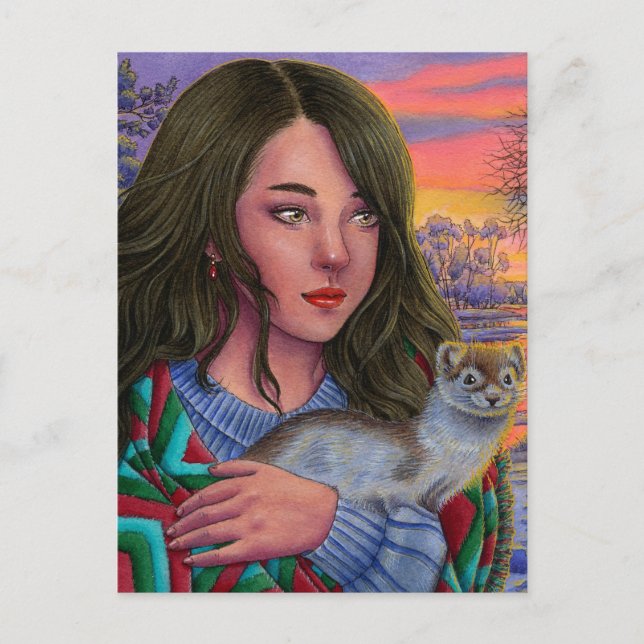 Cartão Postal De Festividades "Afterglow" postcard (Frente)