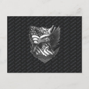 Cartão Postal De Festividades Agradecimento Militar Patriótico aos Veteranos