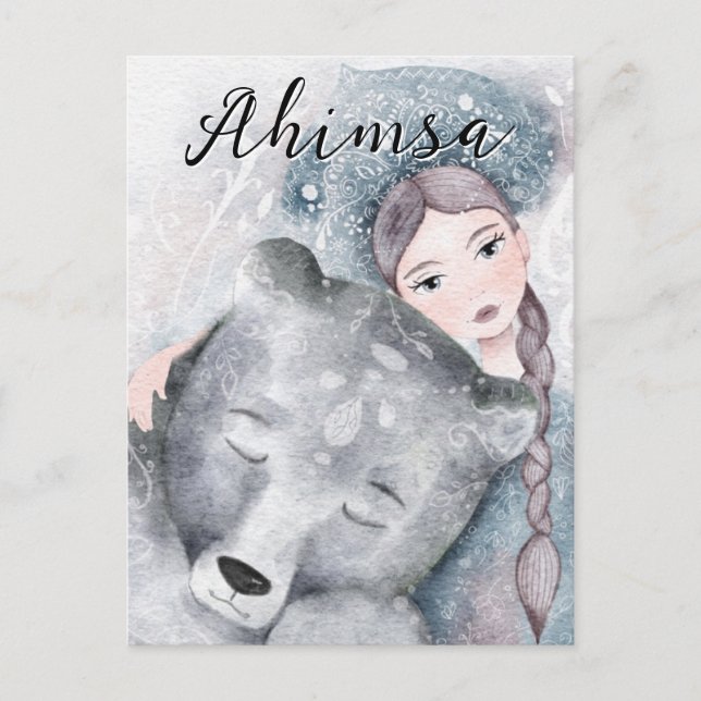 Cartão Postal De Festividades Ahimsa (Frente)