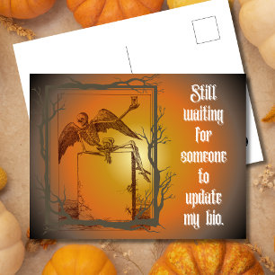 Cartão Postal De Festividades Ainda esperando alguém atualizar meu Bio