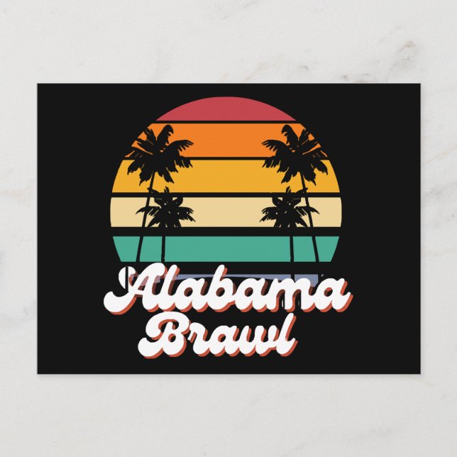 Cartão Postal De Festividades Alabama Brawl (Frente)