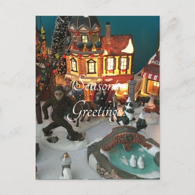 Cartão Postal De Festividades Aldeia de férias do Pé Grande (Frente)