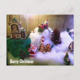 Cartão Postal De Festividades Aldeia de Neve