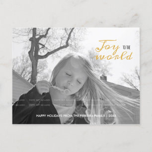 Cartão Postal De Festividades Alegria ao Natal do Mundo Foto: Feriado Moderno
