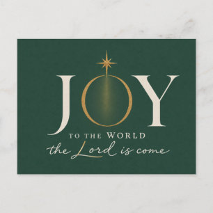 Cartão Postal De Festividades ALEGRIA PARA O MUNDO   Natal Cristão