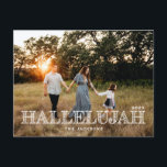 Cartão Postal De Festividades Aleluia Natal Religioso<br><div class="desc">Aleluia Natal Religioso</div>