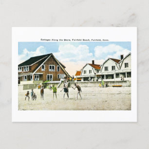 Cartão Postal De Festividades Algodão ao longo da costa, Fairfield, Connecticut
