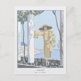 Cartão Postal De Festividades Amalfi Coast Italy Fashion