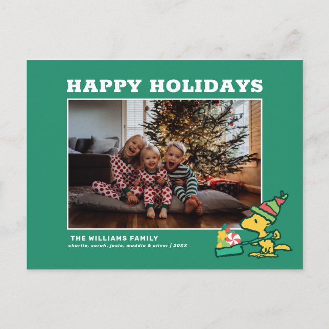 Cartão Postal De Festividades Amendoins | Quanto Mais Merrier (Frente)