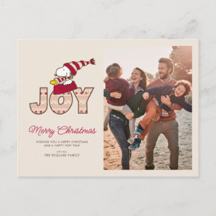 Cartão Postal De Festividades Amendoins   Snoopy & Woodstock Alegria no Passeio 