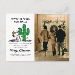 Cartão Postal De Festividades Amendoins Spike Decorates para o Natal