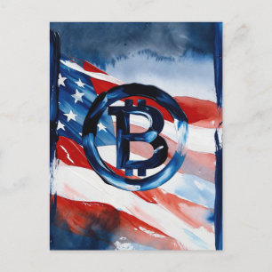 Cartão Postal De Festividades América Bitcoin (Pintura No. 5)